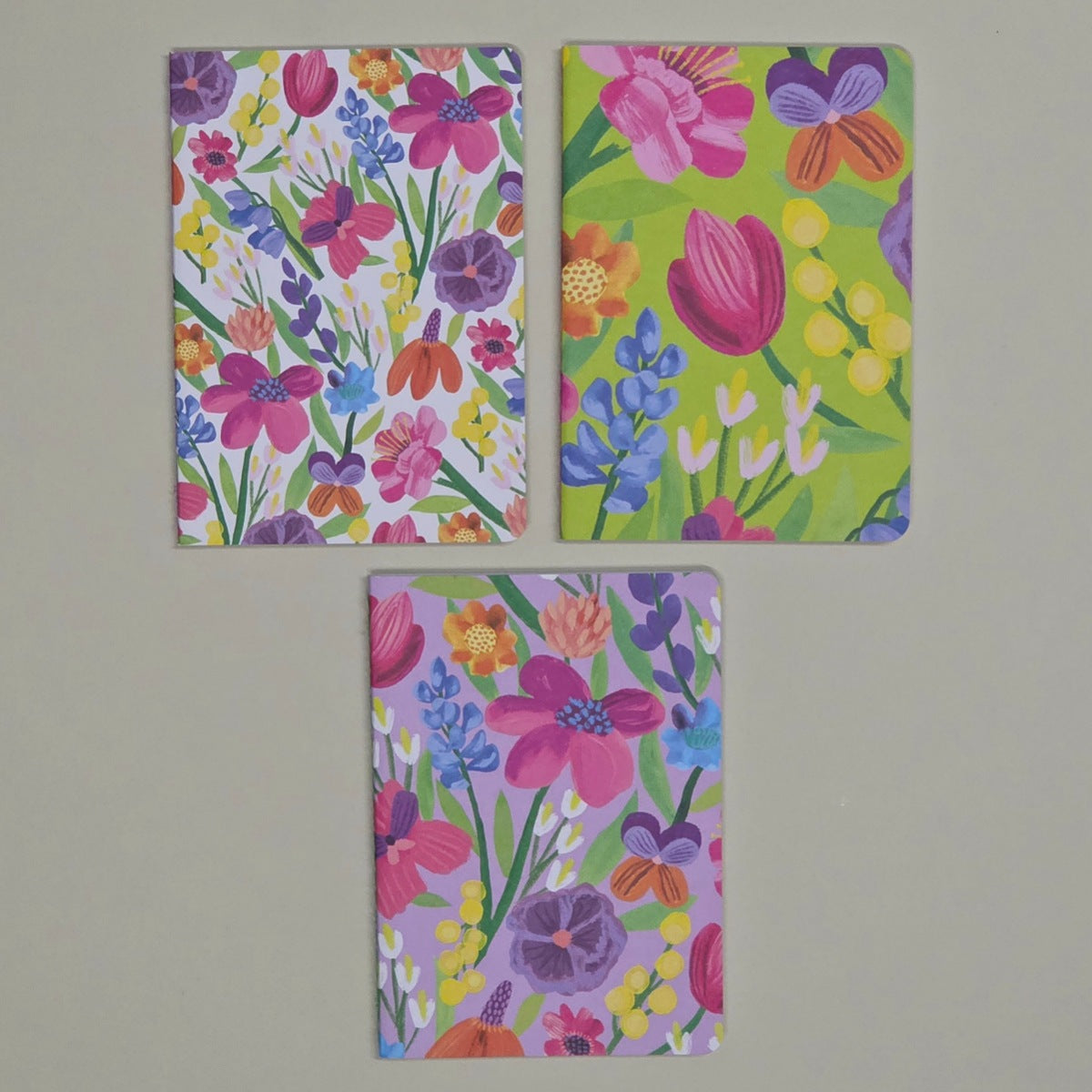 A6 Softback Notebook Set - Floral Supernova