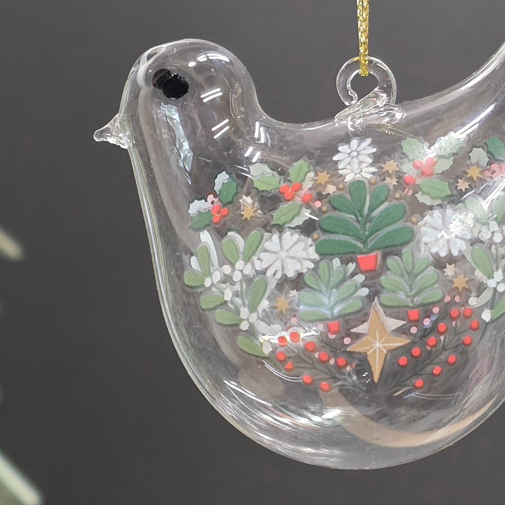 Alpine Glass Bird Hanging Decoration