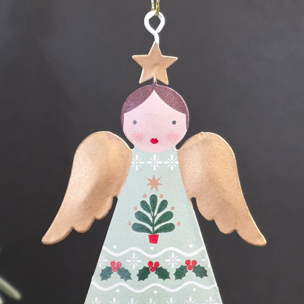 Alpine Tin Angel Hanging Decoration