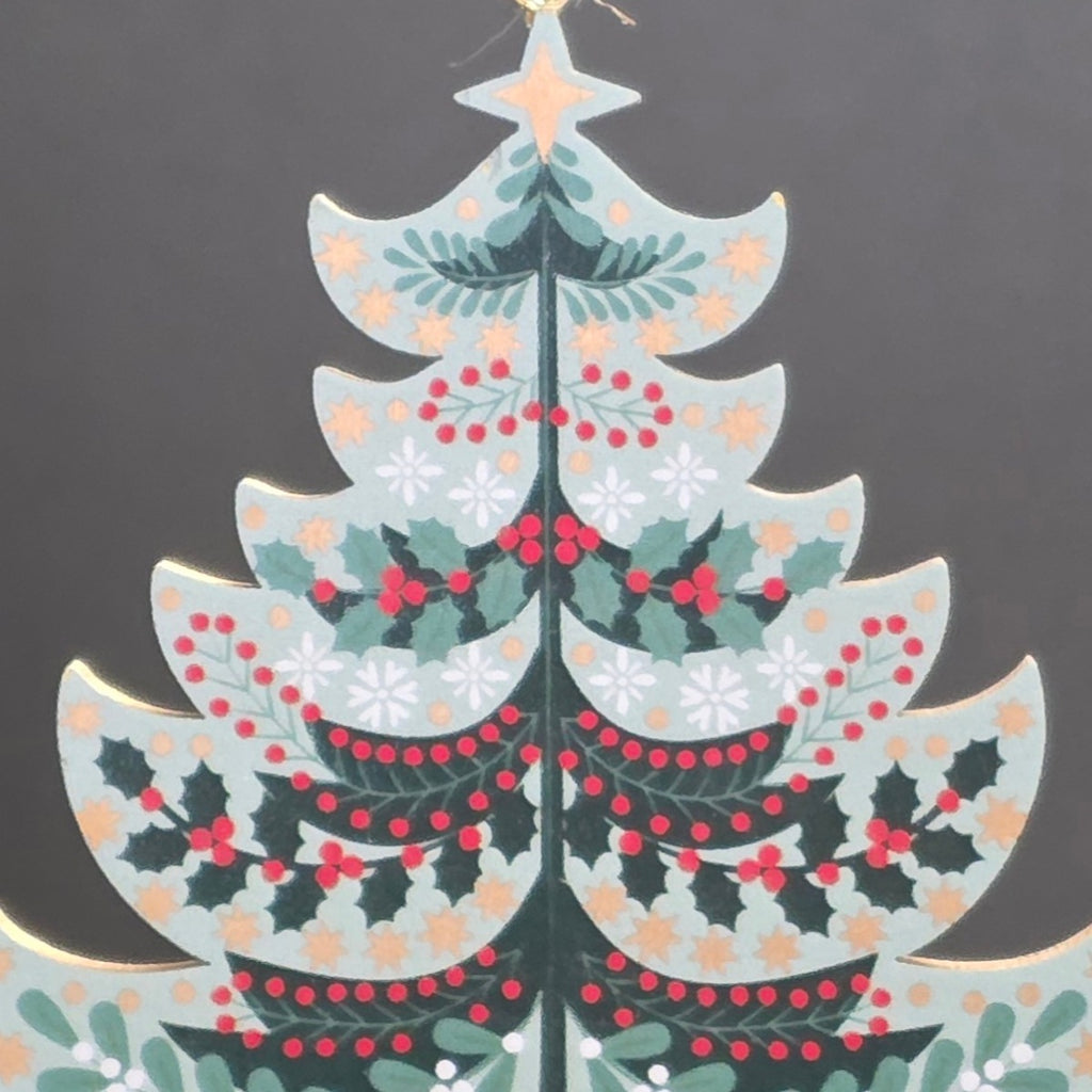 Alpine Wooden Tiered Tree Hanging Decoration