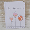 Handmade 'Birthday Kisses' Card