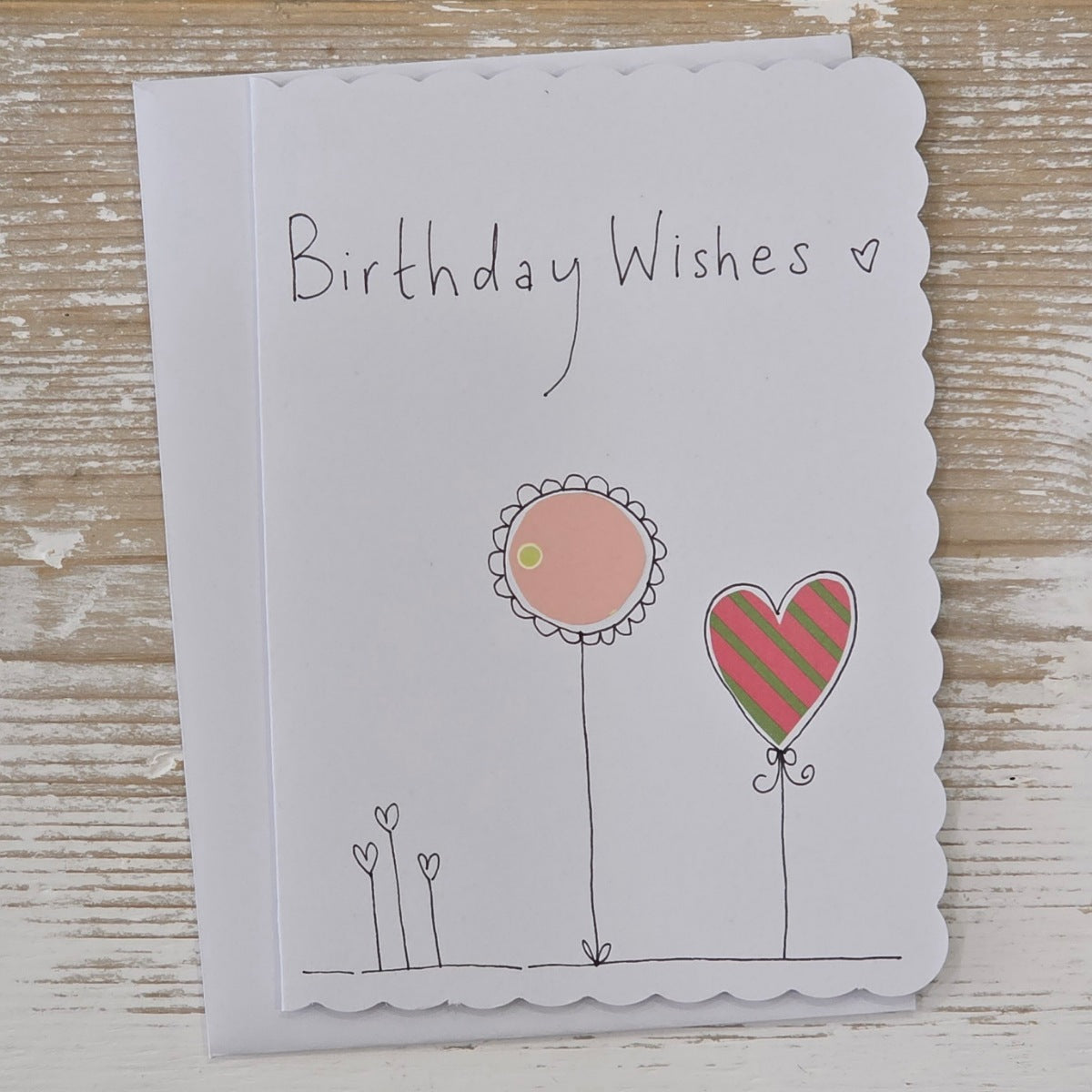 Handmade 'Birthday Wishes' Card