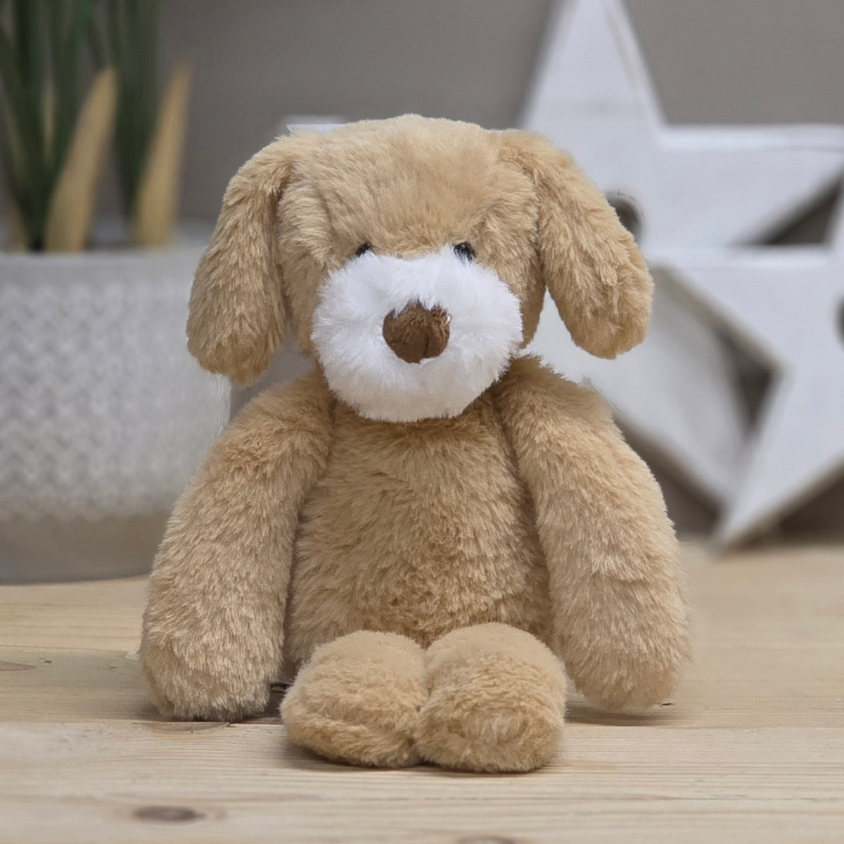 Bob The Plush Long Leg Light Brown Puppy Soft Toy