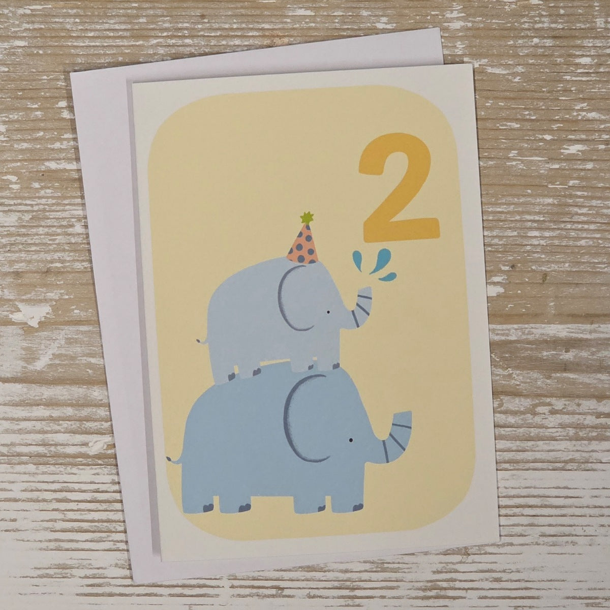 Children's 2nd Birthday Party Animals Card