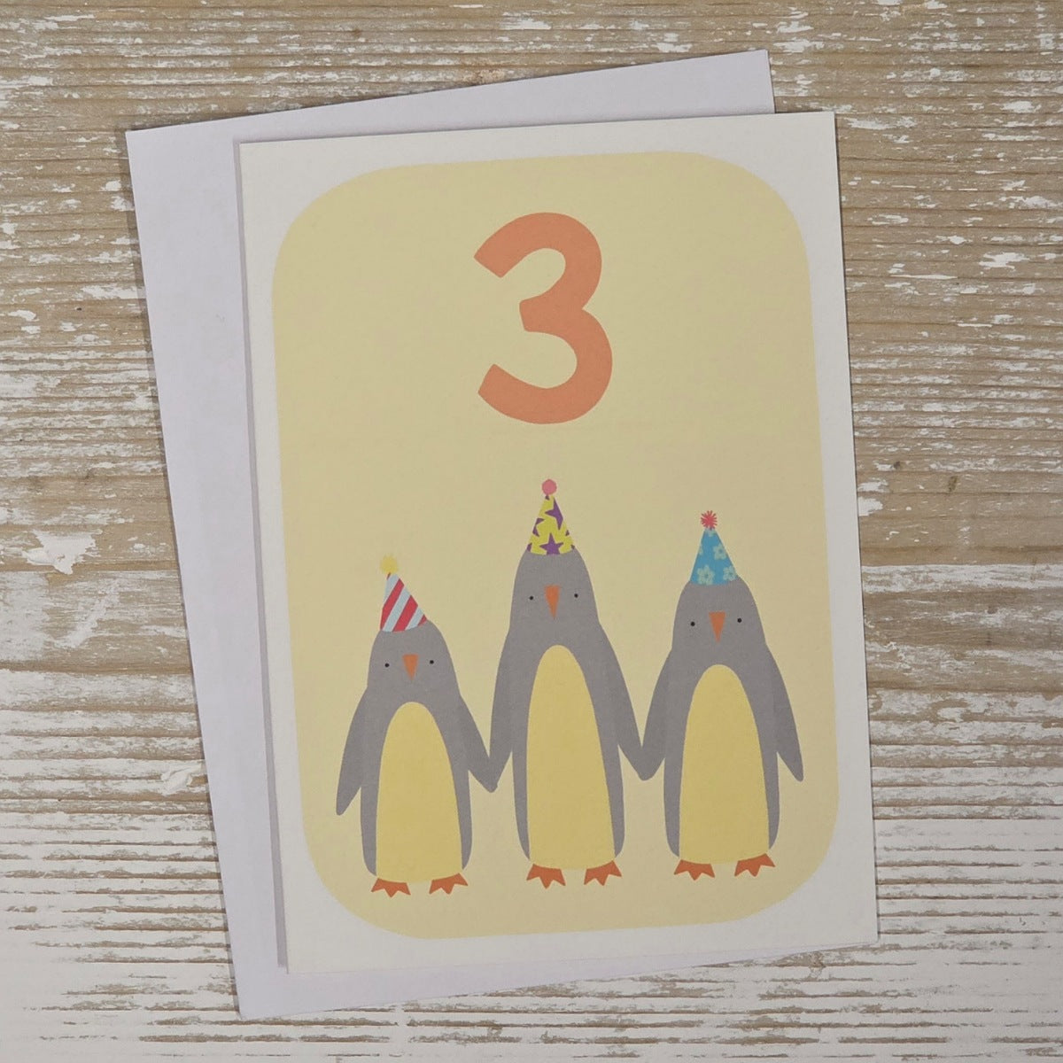 Children's 3rd Birthday Party Animals Card