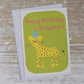 Children's 'Happy Birthday Daughter!' Party Animals Card