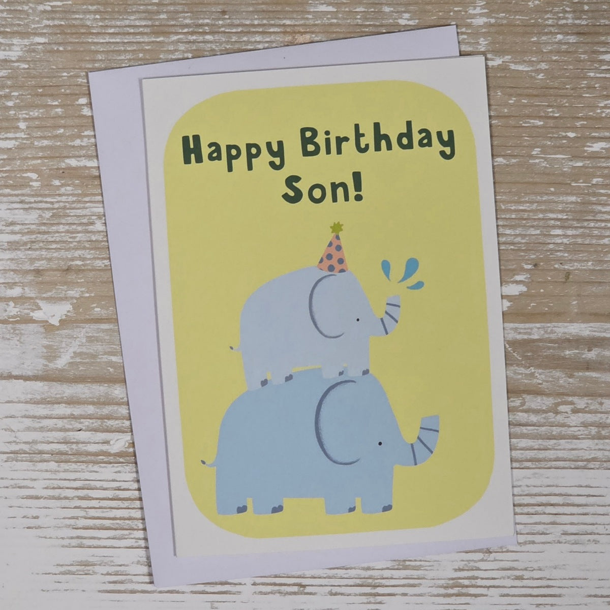 Children's 'Happy Birthday Son!' Party Animals Card