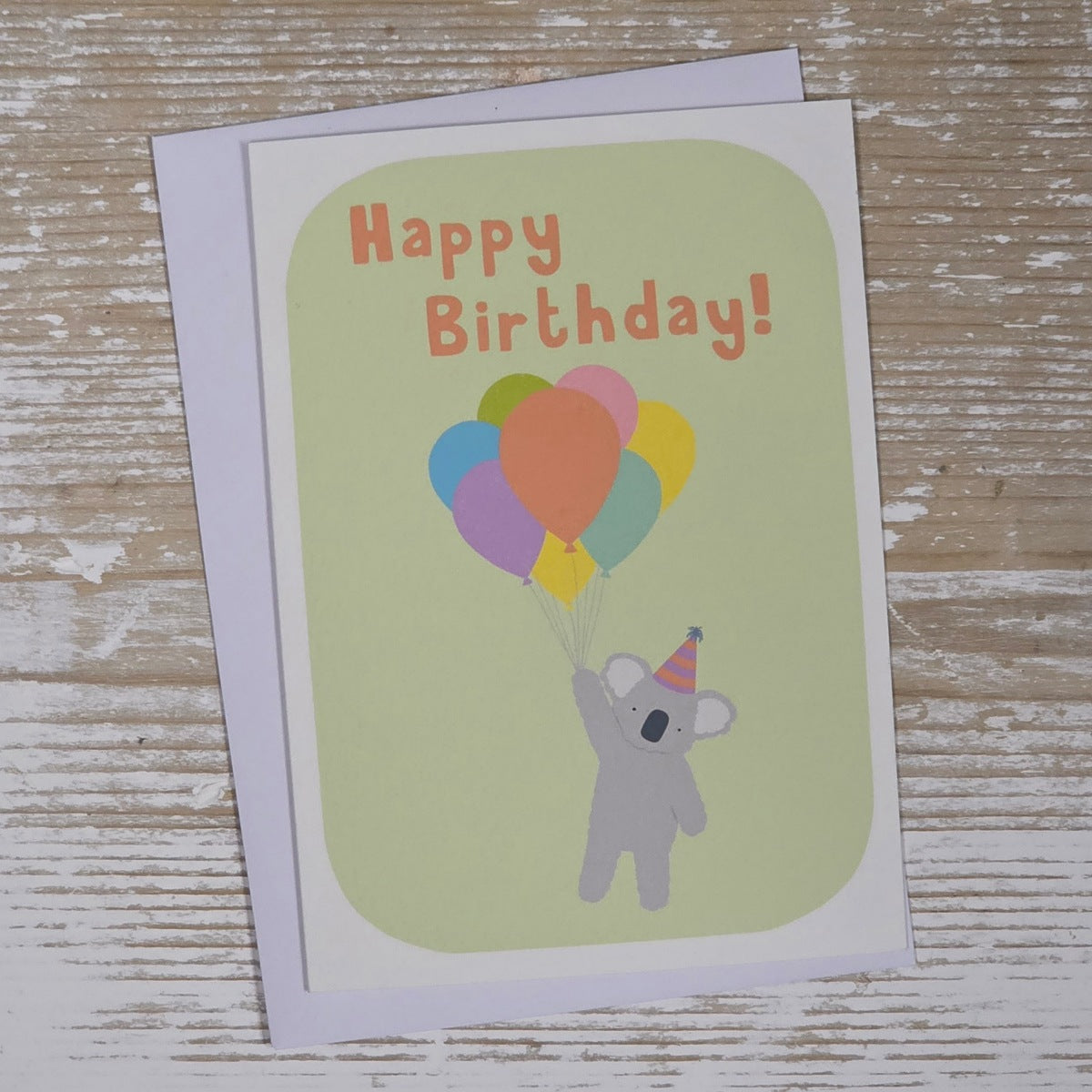 Children's 'Happy Birthday' Koala Party Animals Card
