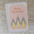 Children's 'Happy Birthday' Penguin Party Animals Card