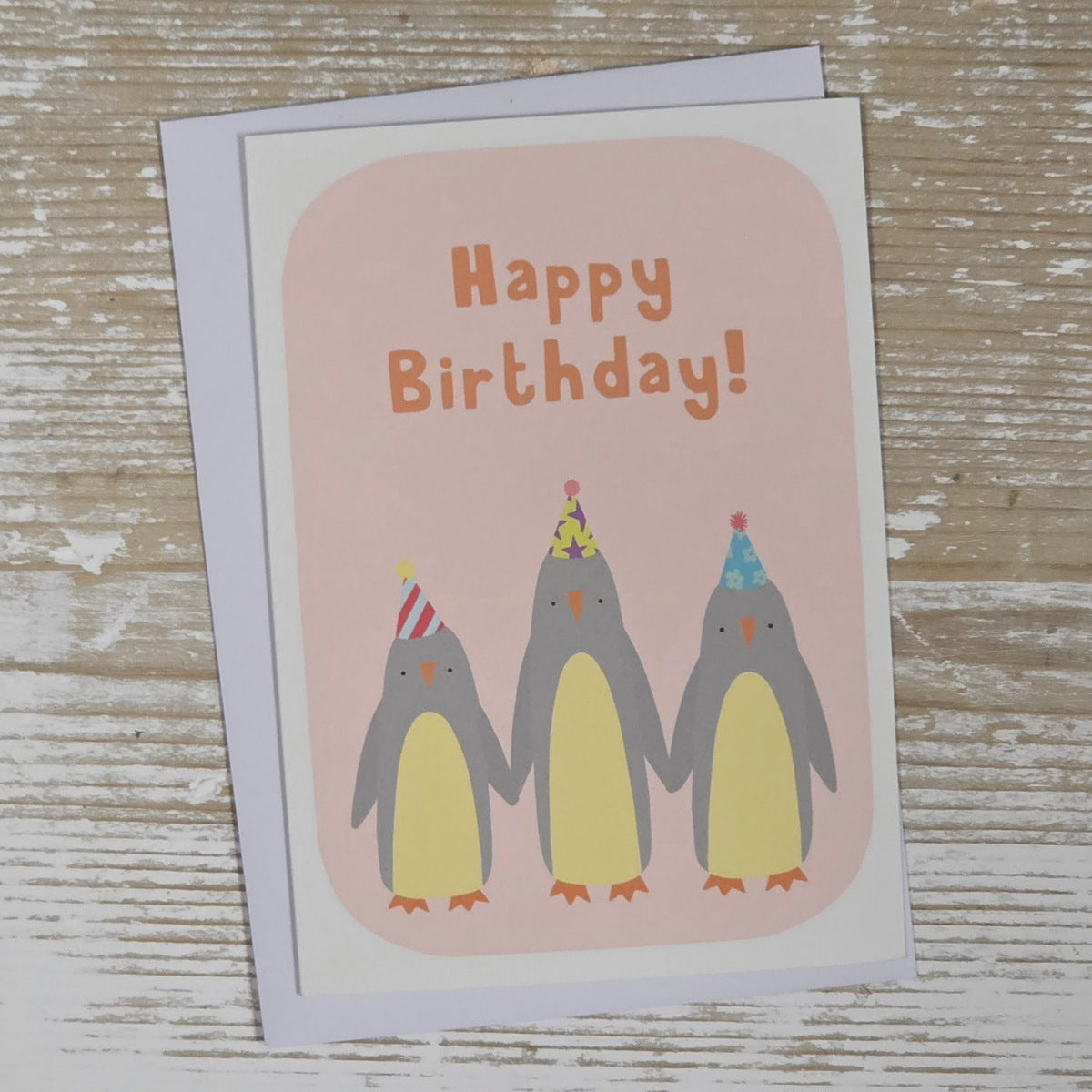 Children's 'Happy Birthday' Penguin Party Animals Card