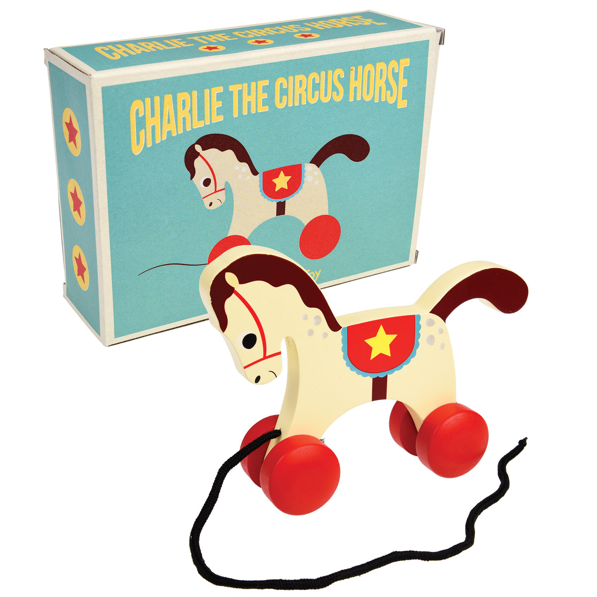 Circus Horse Wooden Pull Toy