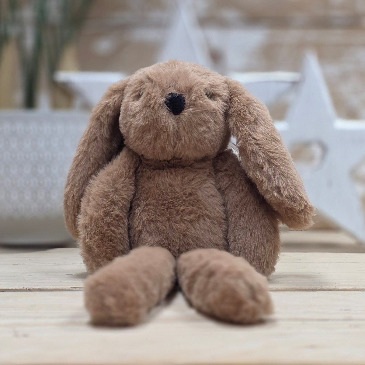 Cookie The Long Leg Dark Brown Bunny Soft Toy