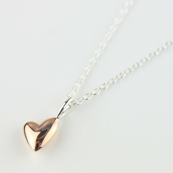 Devotion 18ct Rose Gold Plated Heart Necklace