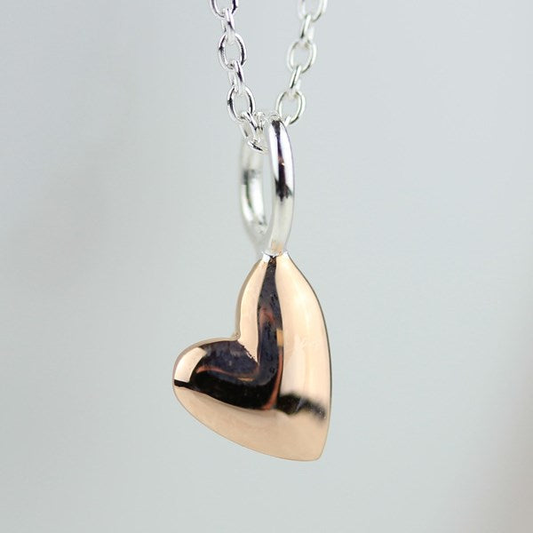 Devotion 18ct Rose Gold Plated Heart Necklace