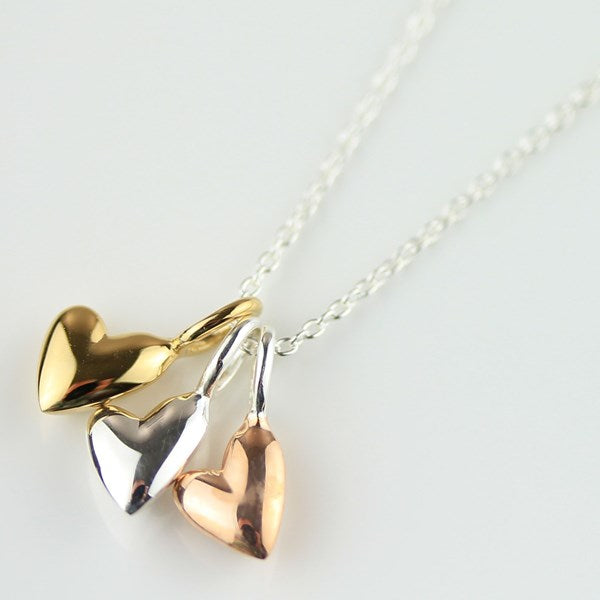 Devotion Triple Heart Necklace