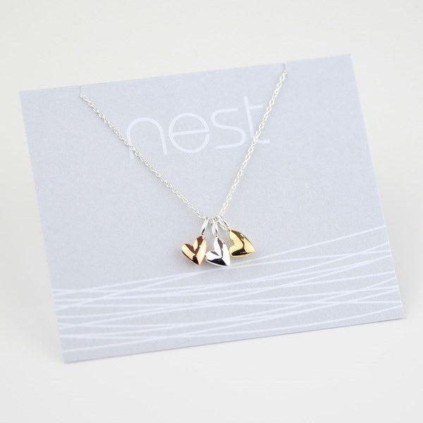 Devotion Triple Heart Necklace