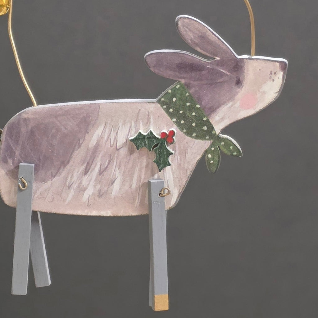 Dog with Scarf Hanging Decoration
