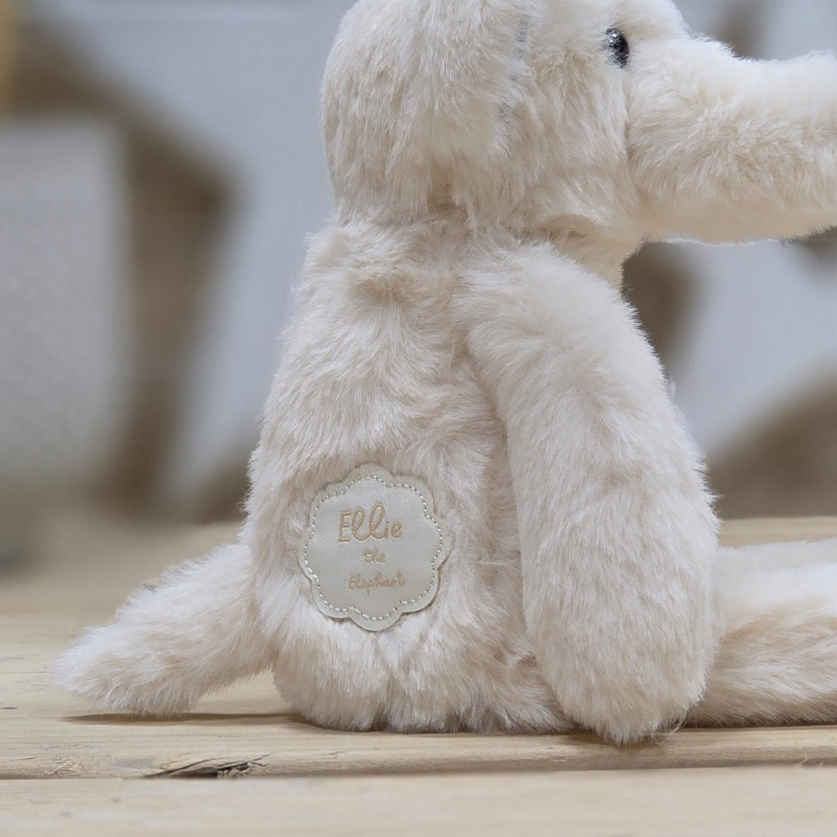 Ellie The Long Leg Cream Elephant Soft Toy