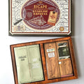 Escape from the Starline Express game set with its illustrated box and information on a light background