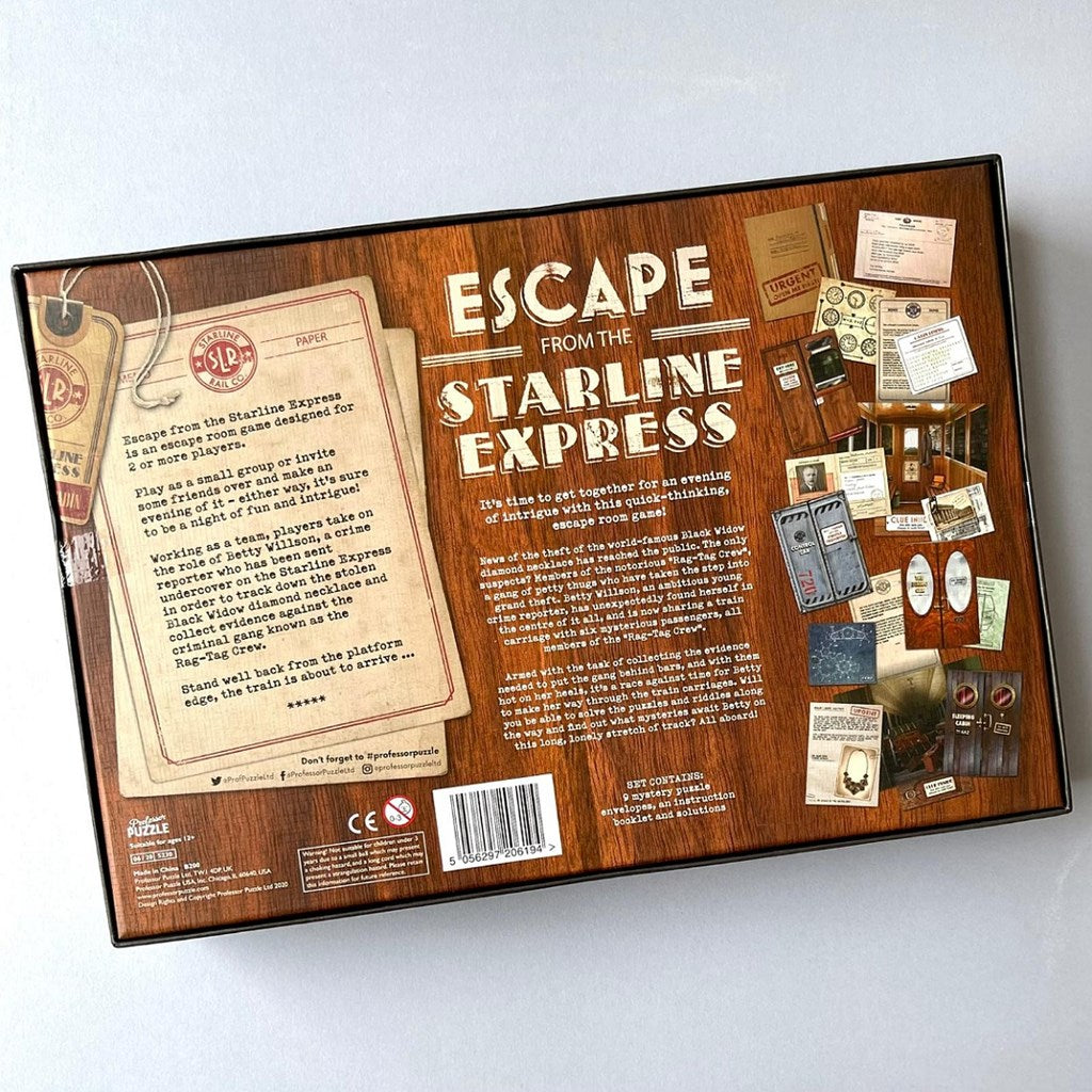 Escape Room Game: Escape From The Starline Express