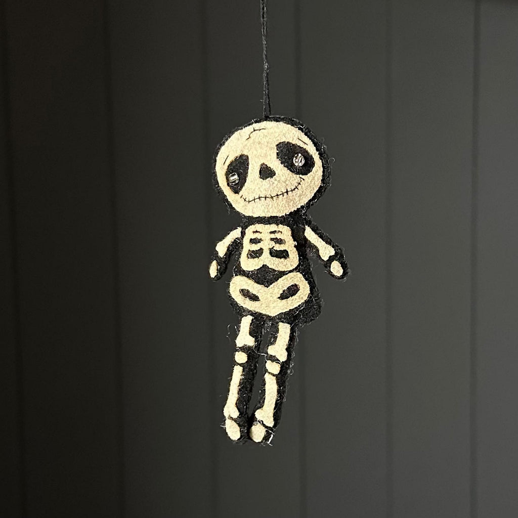 Felt Skeleton Hanging Halloween Decoration
