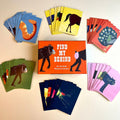 Animal memory game 'Find my Behind' with cards and box on a light background