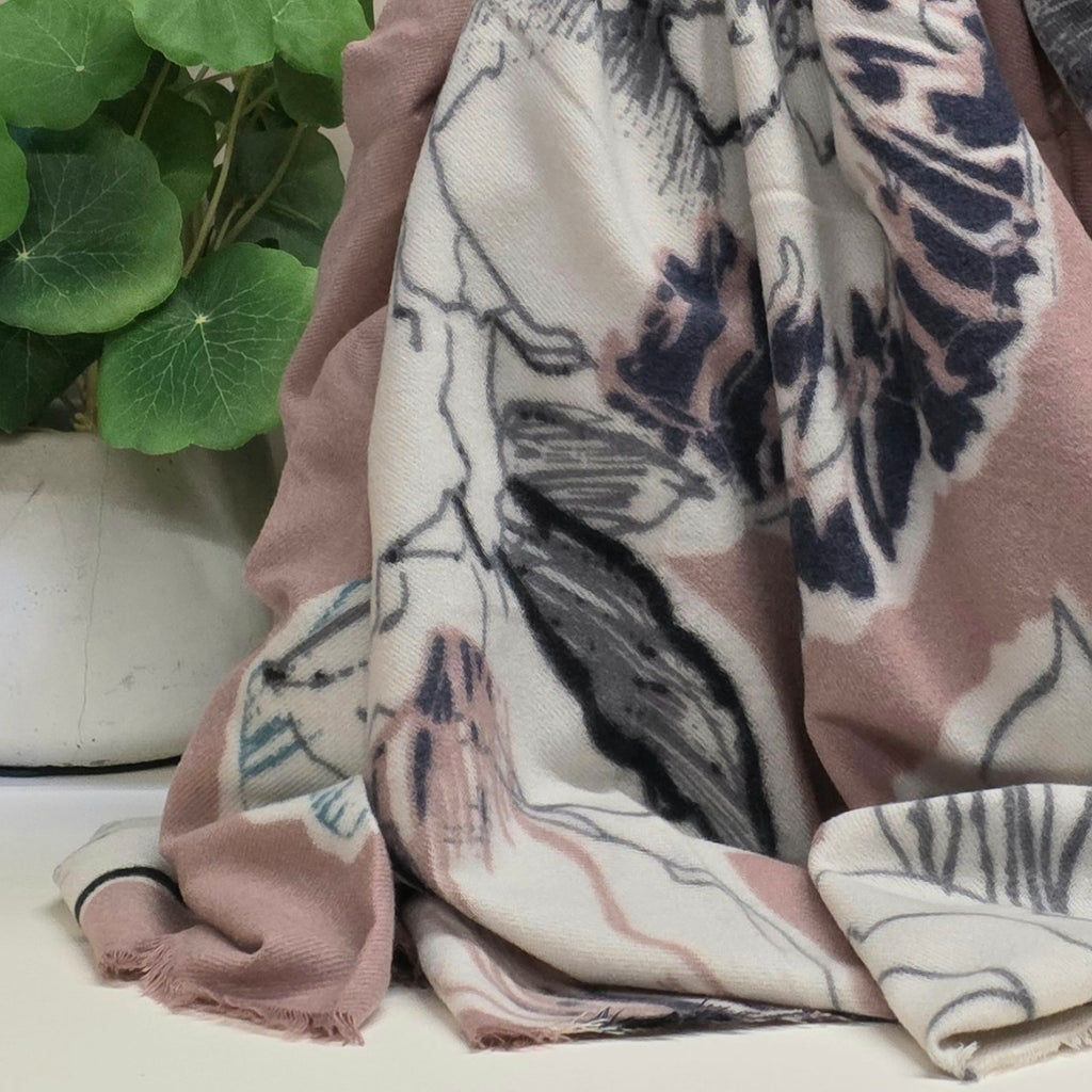 Floral Wrap in Pale Pink
