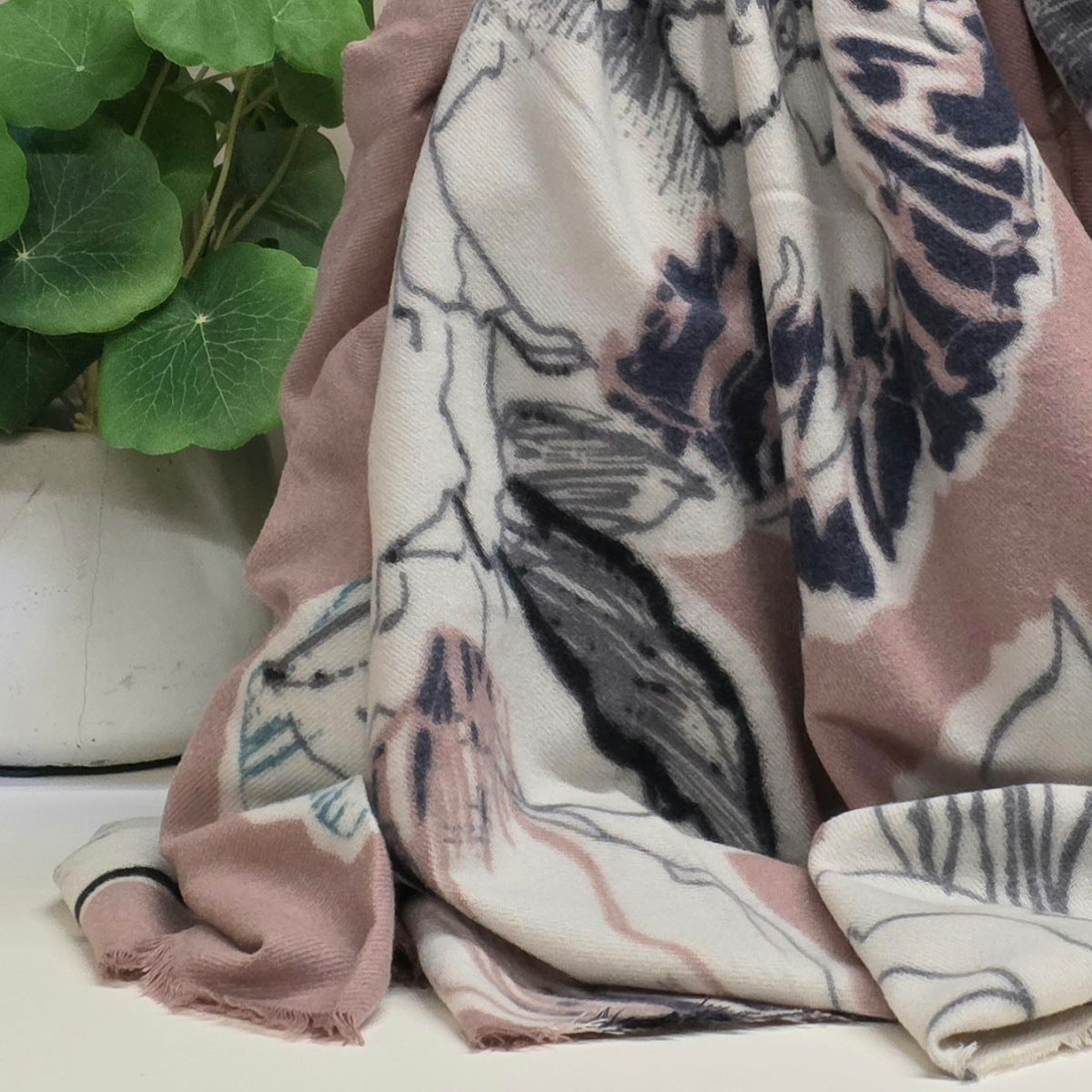 Floral Wrap in Pale Pink