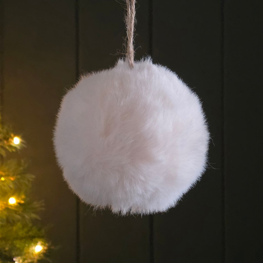 Fluffy Pompom Medium Hanging Decoration
