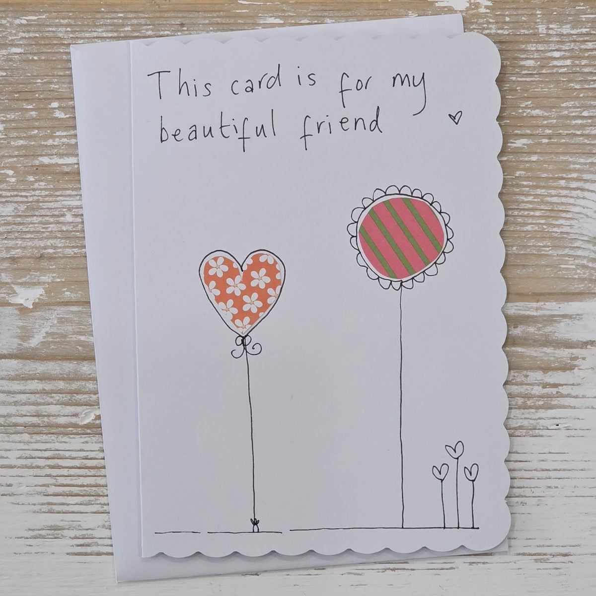 Handmade 'For My Beautiful Friend' Card
