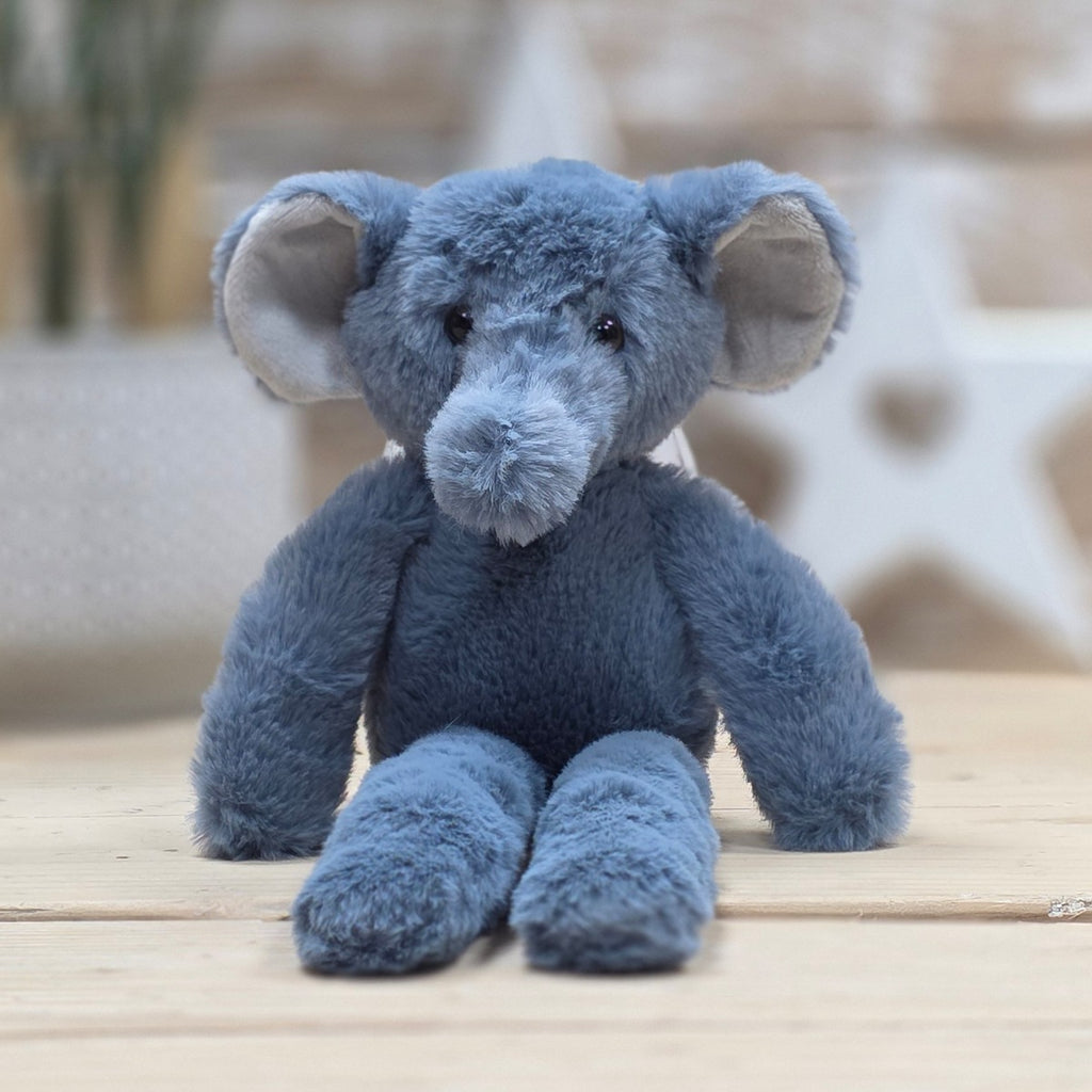 George The Long Leg Blue Elephant Soft Toy