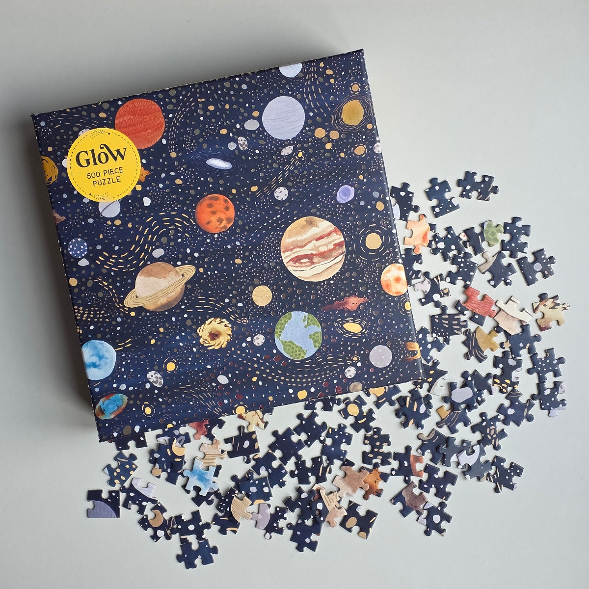 Glow: Planets 500 Piece Jigsaw Puzzle