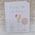 Handmade 18th Birthday Card