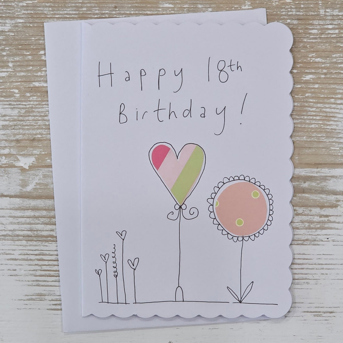 Handmade 18th Birthday Card