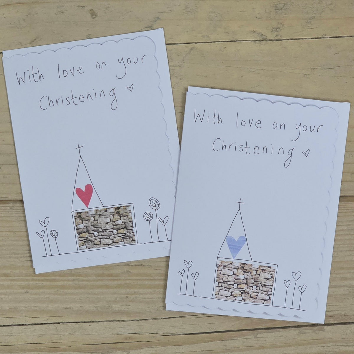 Handmade 'Christening' Card