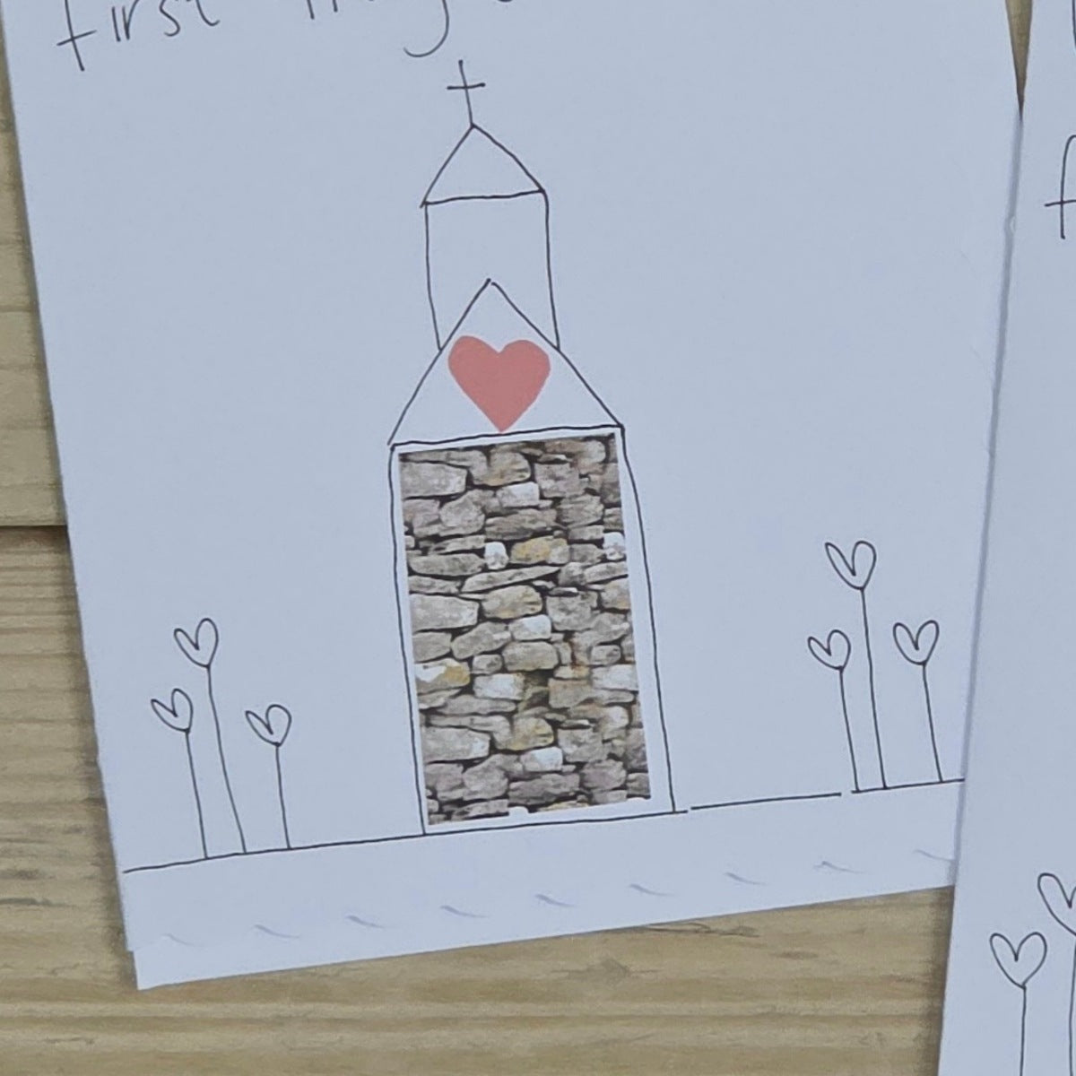 Handmade 'First Holy Communion' Card