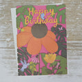 'Happy Birthday' Coneflower Lasercut Card