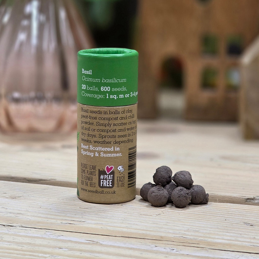 Herb Seed Balls in a Tube - Basil