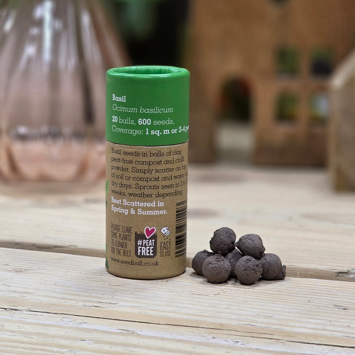 Herb Seed Balls in a Tube - Basil