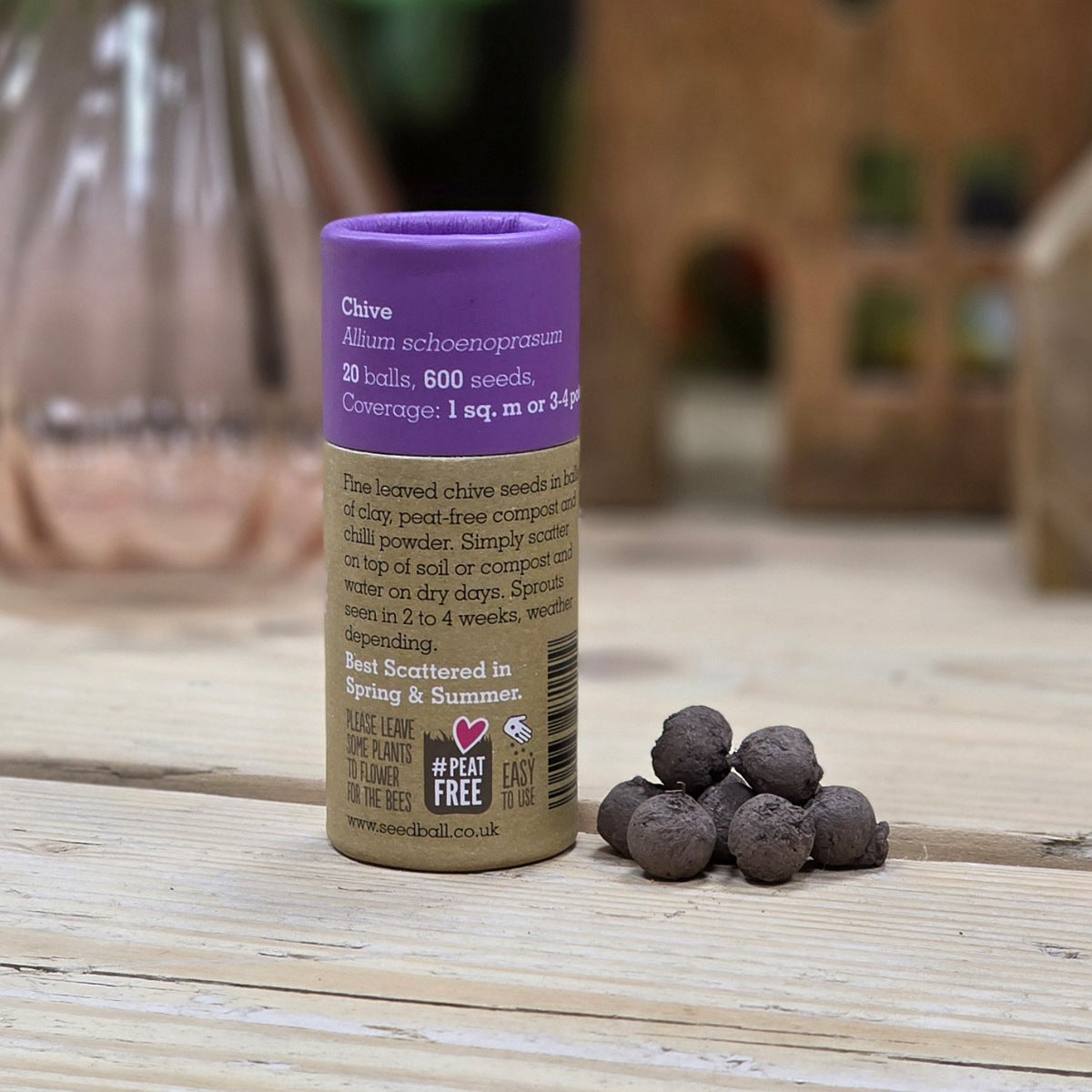 Herb Seed Balls in a Tube - Chive