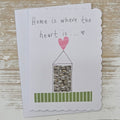Handmade 'Home Is Where The Heart Is' Card