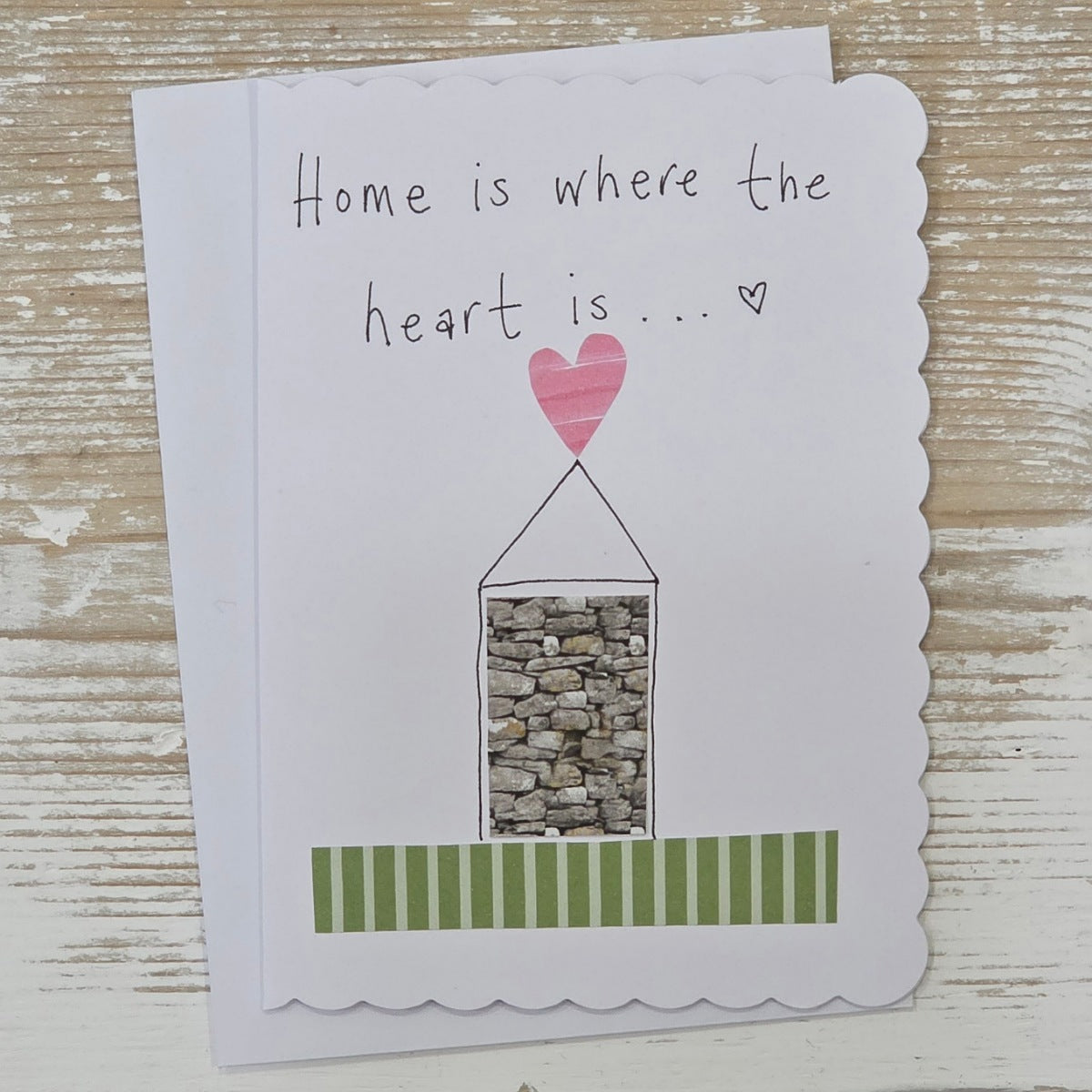 Handmade 'Home Is Where The Heart Is' Card