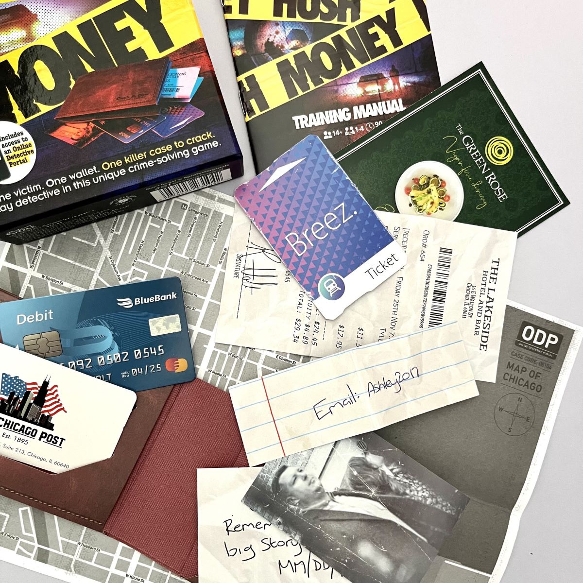 Hush Money Crime-Solving Game