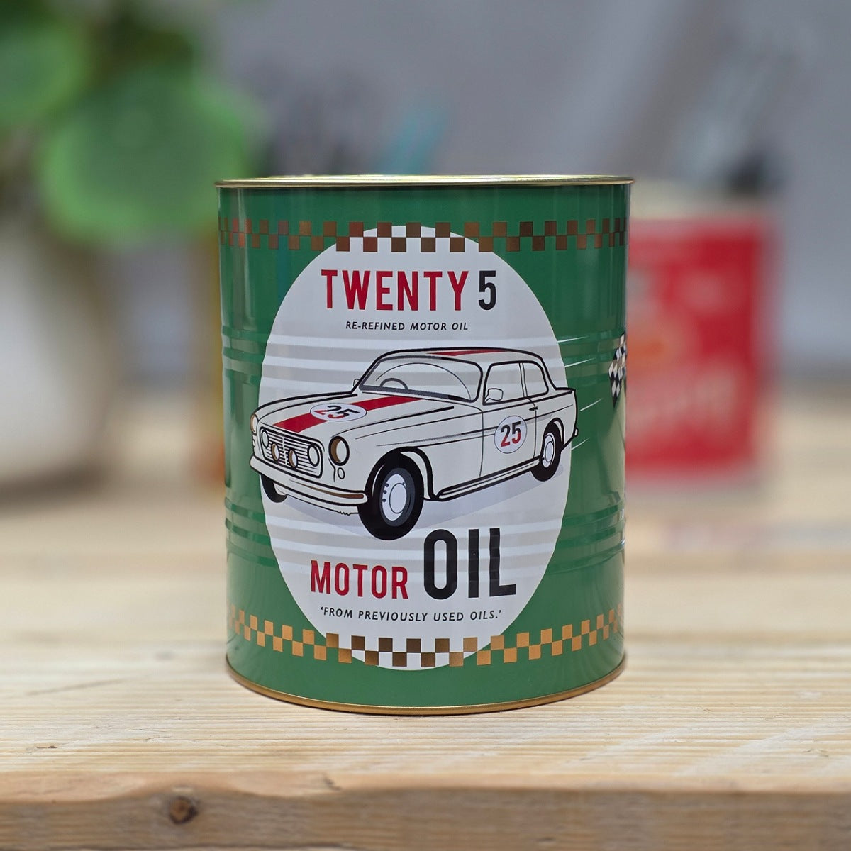 Large Storage Tin - Twenty 5 Motor Oil