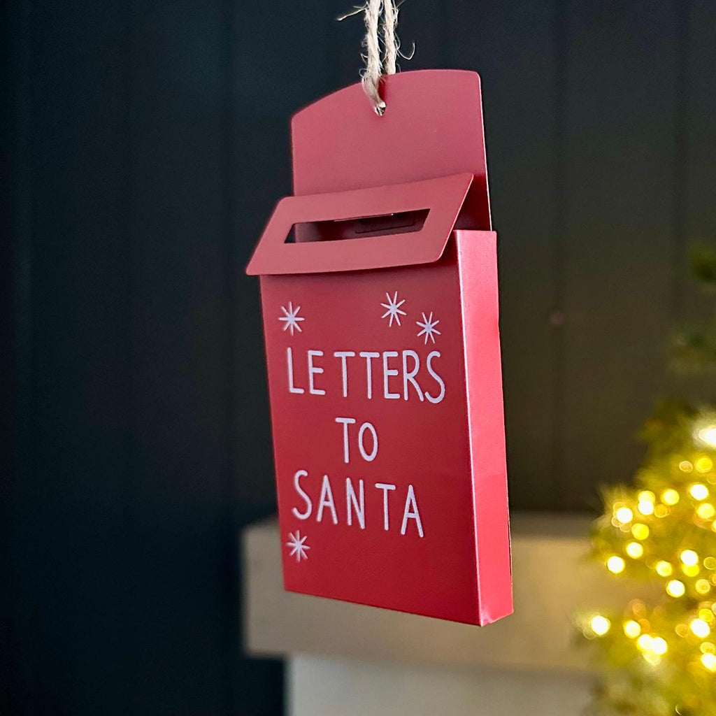 'Letters To Santa' Red Hanging Christmas Decoration