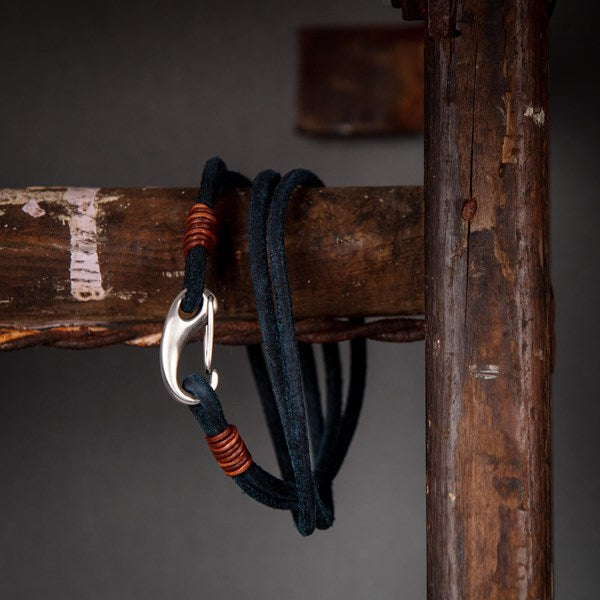 Men's Suede Leather Double Wrap Bracelet