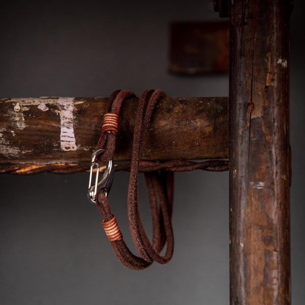 Men's Suede Leather Double Wrap Bracelet