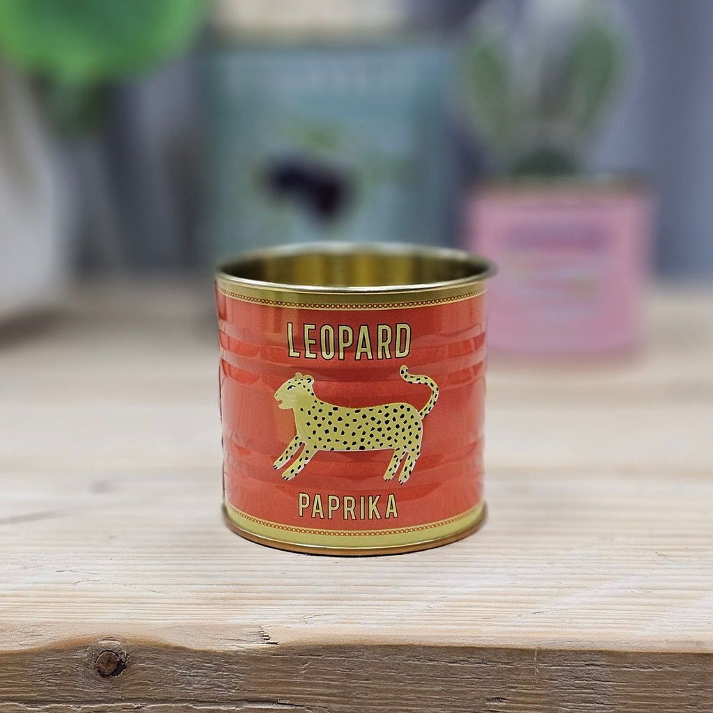 Mini Storage Tin - Leopard