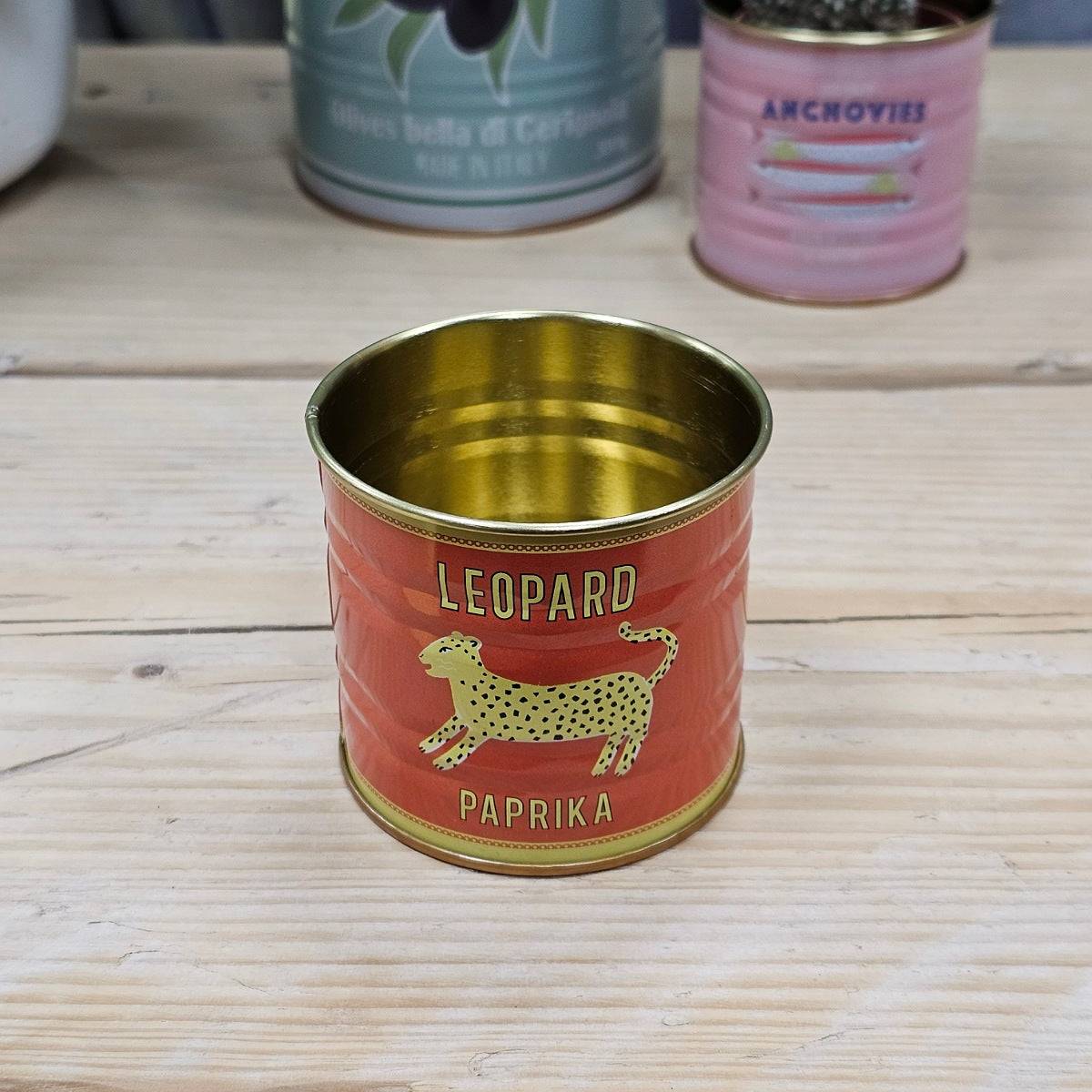 Mini Storage Tin - Leopard