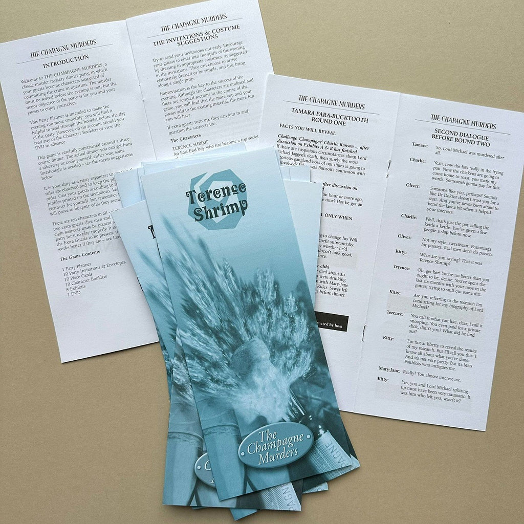 Murder Mystery Party Game - Champagne Murder